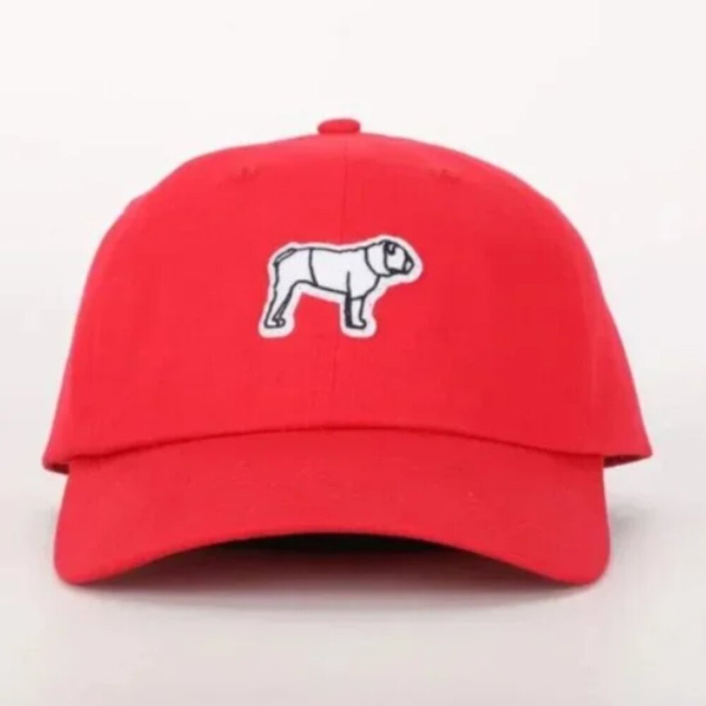Hovi Bulldog Red Cotton Baseball Hat in Red Size OS NWOT